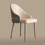 Load image into Gallery viewer, Set of 2 Modern Luxury Dining Chairs with Curved Backrest and Dual-Tone Upholstery

