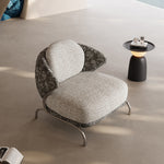Load image into Gallery viewer, Modern Artistic Lounge Chair with Curved Back and Pattern Upholstered Accent Design
