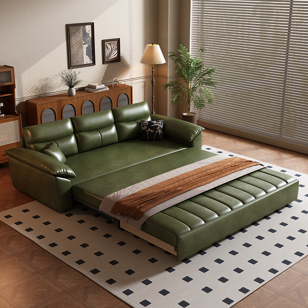 89.7'' Cat Scratch-Resistant Sofa Bed Hidden Storage Convertible Design Durable Comfort