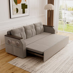 Load image into Gallery viewer, 83'' Modern Convertible Sofa Bed with Storage Contemporary Upholstered Sleeper Sofa
