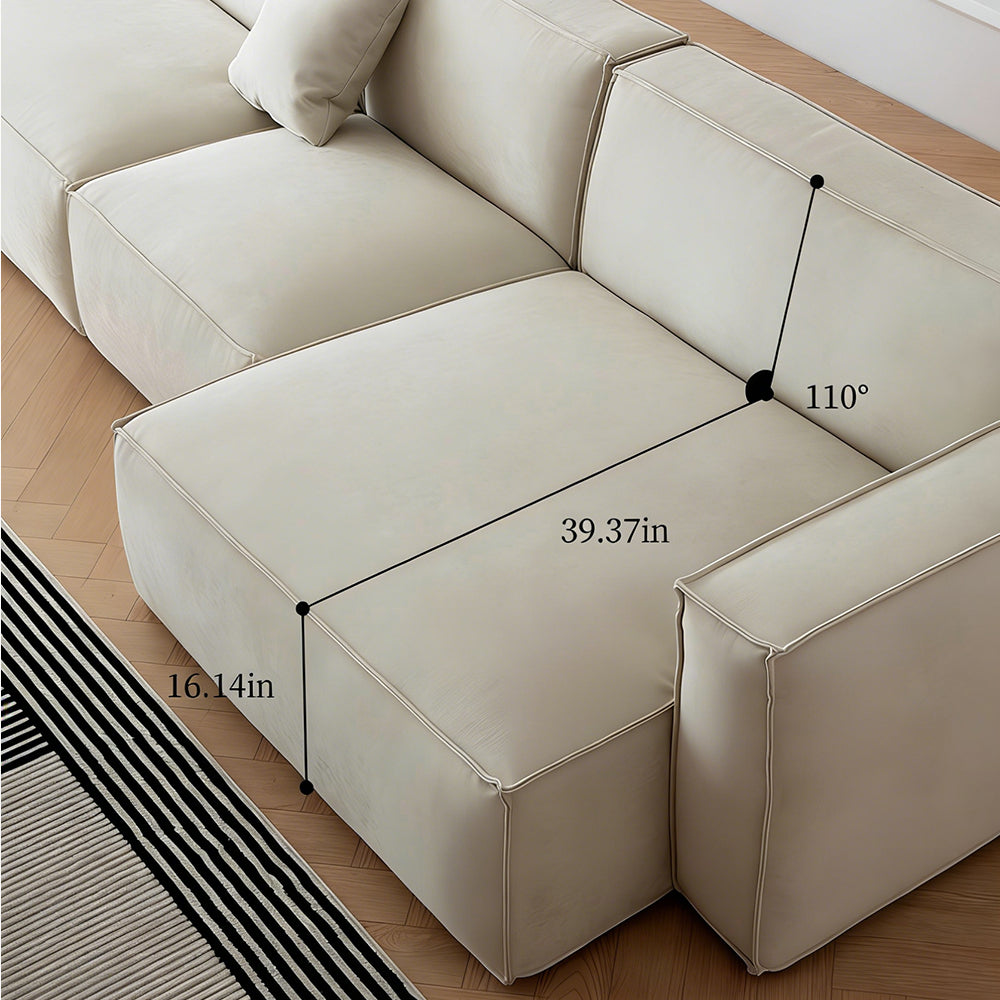 Modern Modular Washable Fabric Sectional Sofa