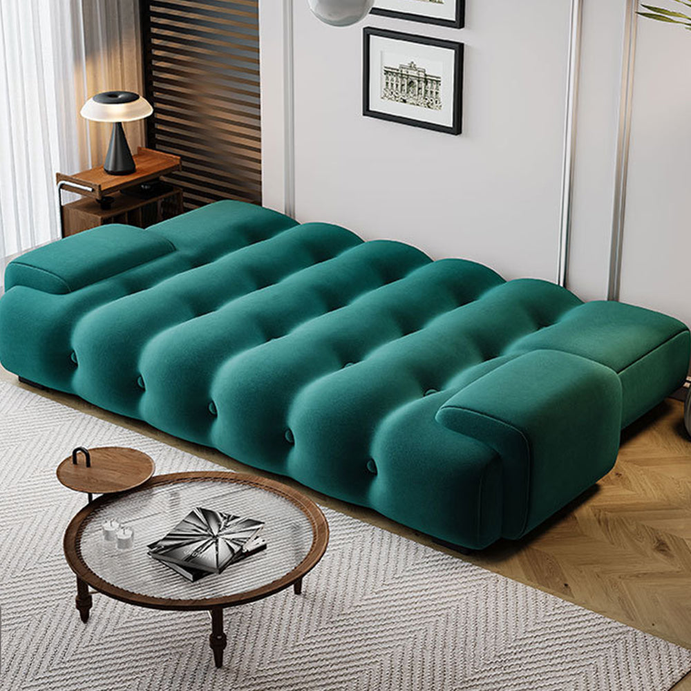Modern Tufted Velvet Sofa Bed Convertible Sleeper Couch