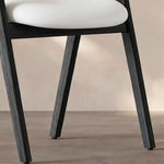 Load image into Gallery viewer, Modern Nordic Dining Chair Set of 2 PU Leather &amp; Solid Wood Frame
