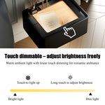 Load image into Gallery viewer, Smart Nightstand with Transparent Acrylic Legs and Motion Sensor LED Light
