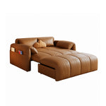 Load image into Gallery viewer, Modern Channel Wireless Control Tufted Scratch Resistance Synthetic Leather Sleeper Sofa Bed
