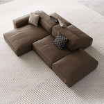 Load image into Gallery viewer, Modern Modular Top-Grain Leather Sectional Sofa
