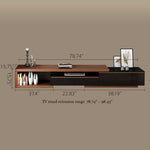Load image into Gallery viewer, Modern Walnut &amp; Black Extendable Coffee Table Expandable Design with Large-Capacity Storage
