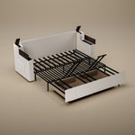 Load image into Gallery viewer, 83'' 3-Seater Pull-Out Sleeper Sofa with Storage &amp; USB Port
