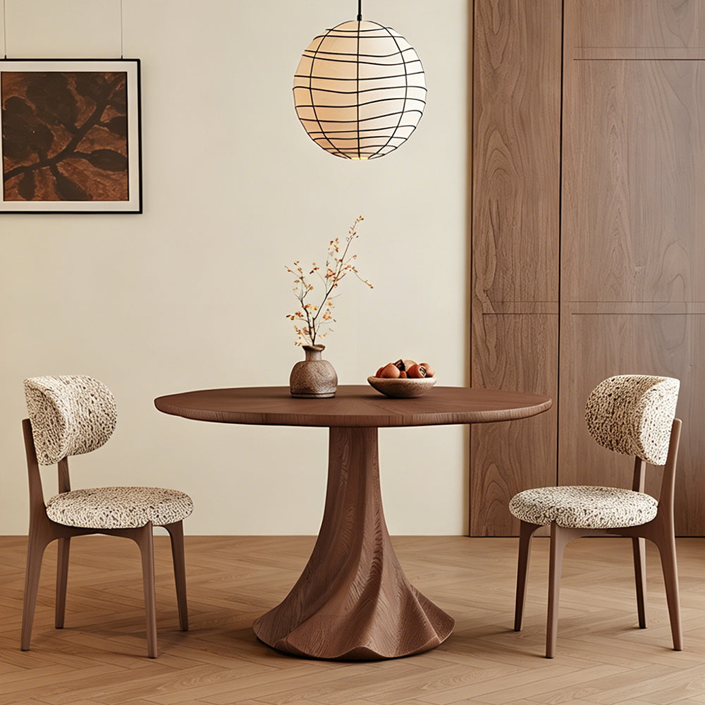 Contemporary Modern White Ash Solid Wood Surface Dinning Table