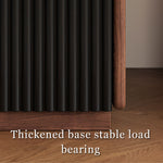 Load image into Gallery viewer, Modern Walnut Nightstand with Fluted Cabinet Door and Open Storage Shelf
