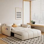 Load image into Gallery viewer, Modern Channel Wireless Control Tufted Scratch Resistance Synthetic Leather Sleeper Sofa Bed
