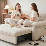Load image into Gallery viewer, Modern Convertible Sofa Bed Tufted Fabric Sleeper Sofa Space Saving Pull Out Couch  Description
