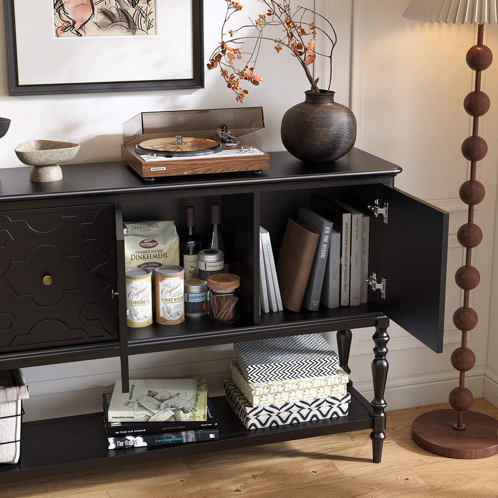 Retro Traditional Storage Sideboard Buffet for Home Entry
