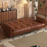 Load image into Gallery viewer, Modern Folding Sofa Bed with Tufted Upholstery and Convertible Sleeper Design
