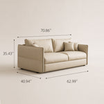 Load image into Gallery viewer, Ergonomic Scratch Resistant Faux Leather Convertible Sofa Bed
