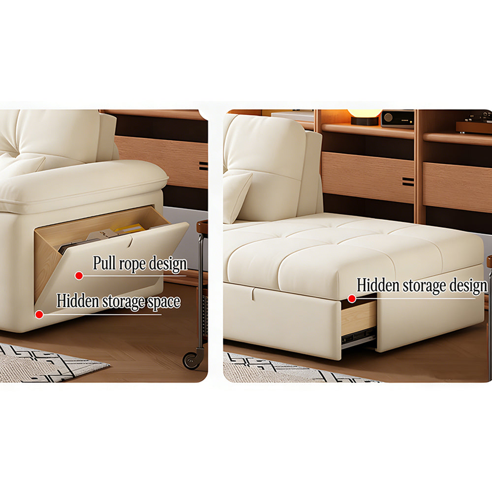 77.9'' Modern Velvet Storage Sofa Bed Pull Out Sleeper Couch with Hidden Storage Drawers Upholstered Convertible Sofa