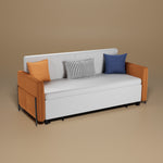 Load image into Gallery viewer, 66.9"Convertible Sofa Bed Modern Minimalist Style with Side Pockets
