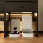 Load image into Gallery viewer, Modern Arched Pet Storage Cabinet Cat House Feeding Station Multi Functional Storage Unit
