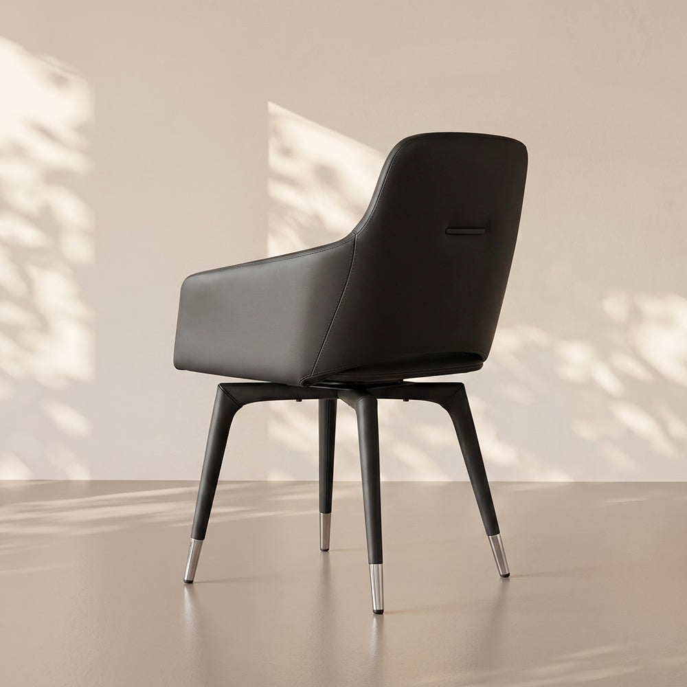 Stain Resistant Faux Leather Dual Color Modern Accent Dining Chair 1 Piece