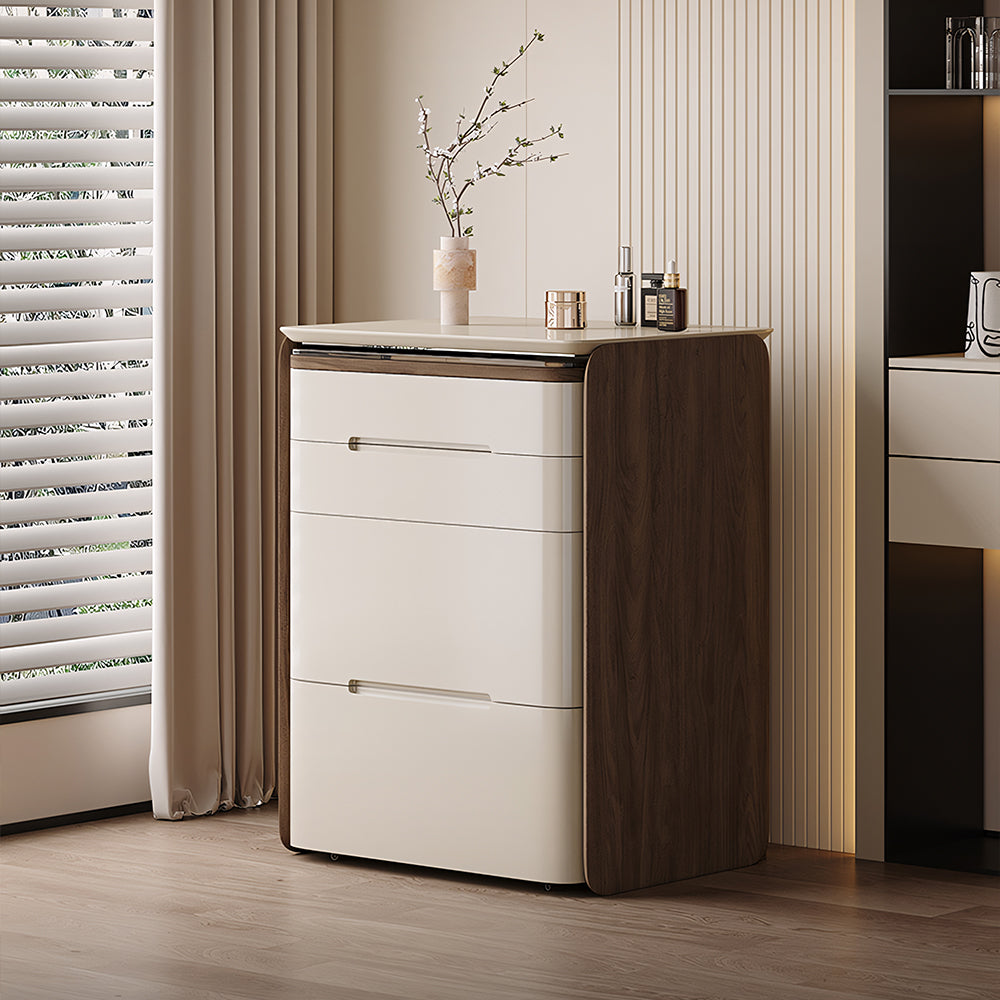 Functional Makeup Vanity Built-in Mirror Ample Storage Space-Saving Design