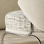 Load image into Gallery viewer, Modern Artistic Lounge Chair with Curved Back and Pattern Upholstered Accent Design
