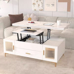 Load image into Gallery viewer, 47.2'' Modern Multifunctional Lift-Top Coffee Table with Storage Dual-Use Coffee &amp; Dining Table
