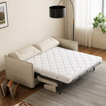 Load image into Gallery viewer, Ergonomic Scratch Resistant Faux Leather Convertible Sofa Bed
