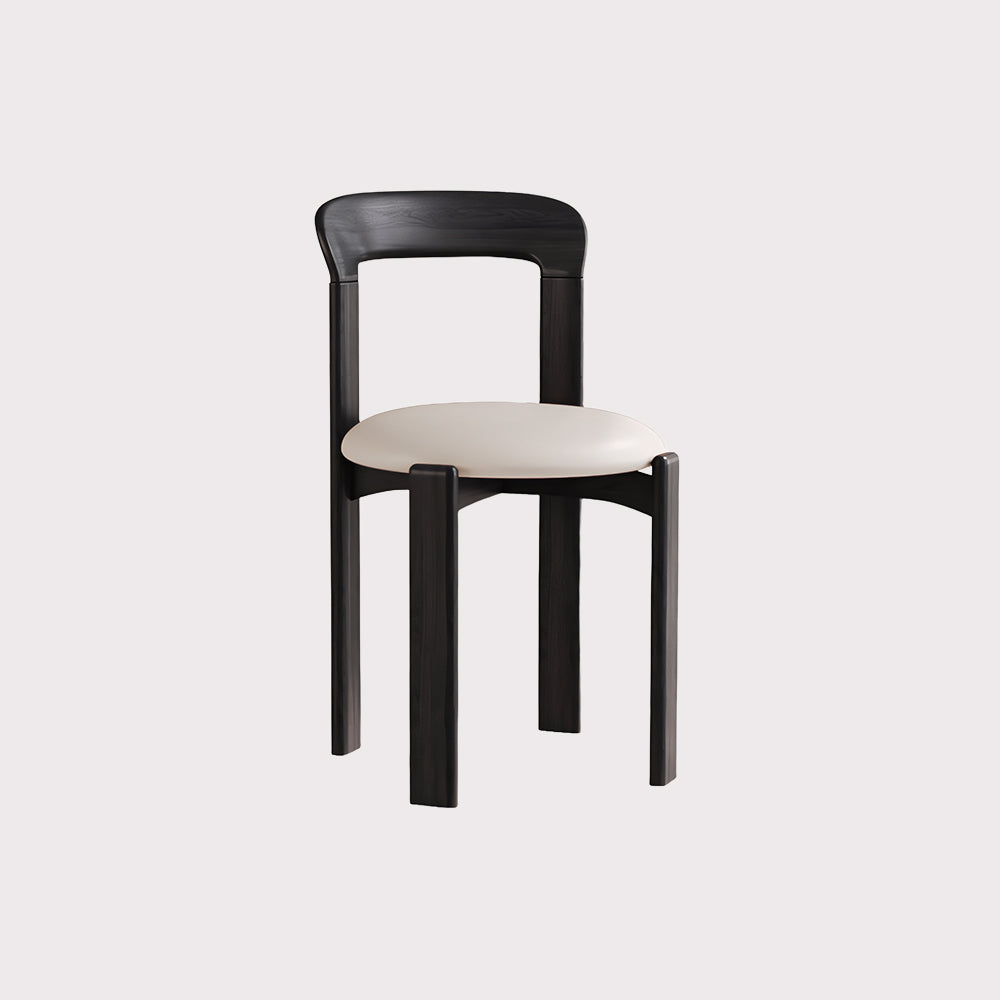 Set of 2 Modern Chic Solid Wood Frame Dinning Chair with Upholstered Cushion