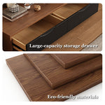 Load image into Gallery viewer, 51'' Walnut Lift-Top Coffee Table with Hidden Storage Drawers and Open Shelves
