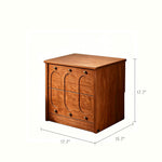 Load image into Gallery viewer, Vintage Solid Wood Bedroom Nightstand With Brass Knobs
