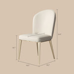 Load image into Gallery viewer, Set of 2 Luxurious White Dining Chairs with Gold Legs Modern Quilted Design for Stylish Home Décor
