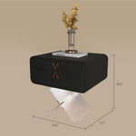 Load image into Gallery viewer, Modern Smart Nightstand with X-Base Acrylic Legs &amp; Motion Sensor LED Light
