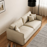 Load image into Gallery viewer, Ergonomic Scratch Resistant Faux Leather Convertible Sofa Bed
