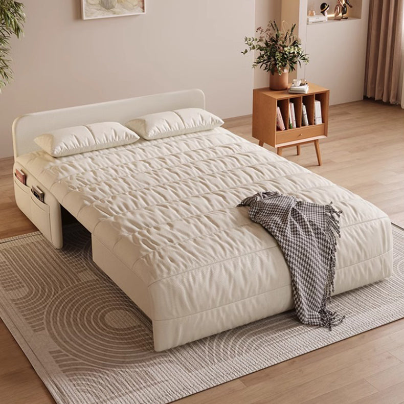 62.99'' Modern Electric Sofa Bed with Remote Control Cat Scratch Resistant Fabric Convertible Sleeper Couch Loveseat