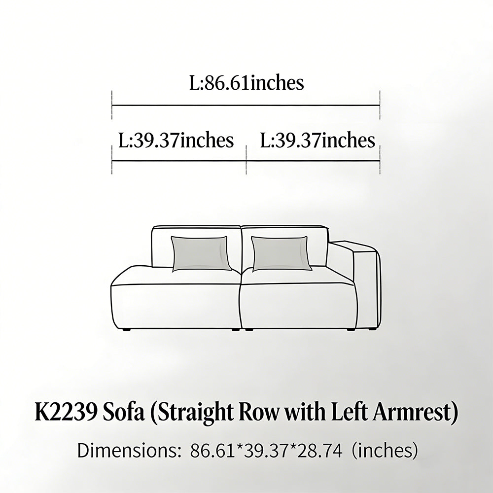 Modern Modular Washable Fabric Sectional Sofa