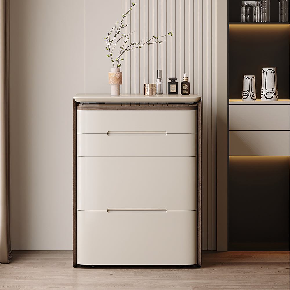 Functional Makeup Vanity Built-in Mirror Ample Storage Space-Saving Design