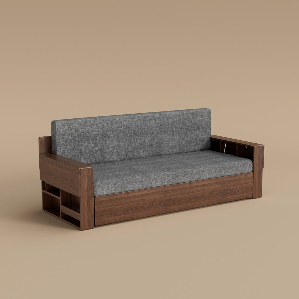 Image showing the sofa bed’s clean silhouette against a plain background