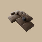 Load image into Gallery viewer, Modern Modular Top-Grain Leather Sectional Sofa
