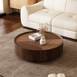 Load image into Gallery viewer, Round Wooden Coffee Table Modern Minimalist Design Large Storage Space
