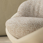 Load image into Gallery viewer, Modern Swivel Accent Chair Minimalist Bouclé Lounge Chair with Curved Upholstery
