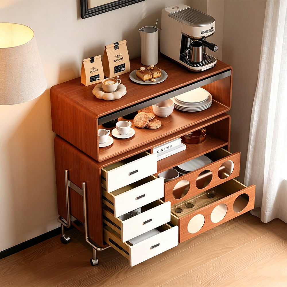 Versatile Rolling Kitchen Organizer Cart with Wheels