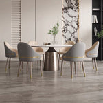 Load image into Gallery viewer, Set of 2 Modern Luxury Dining Chairs with Curved Backrest and Dual-Tone Upholstery
