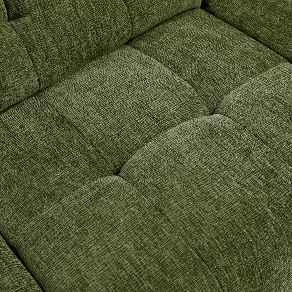 126.7'' Modern Power Reclining Fabric Sofa Remote Control Adjustable Deep Seat Lounge Couch