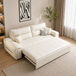 Load image into Gallery viewer, Modern Faux Leather Sofa Bed with Storage Convertible Couch for Living Room
