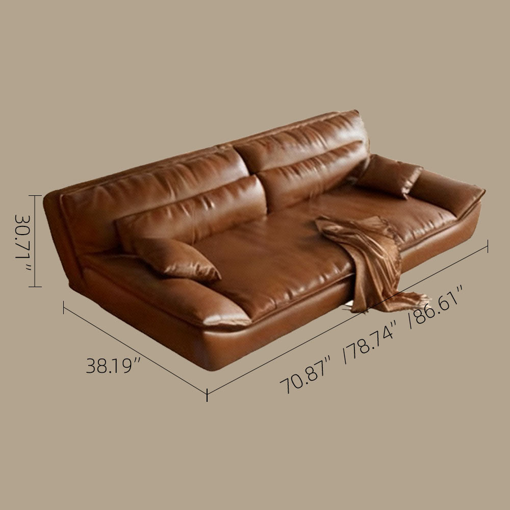 Modern Faux Leather Foldable Sofa Bed Minimalist Comfort for Contemporary Living