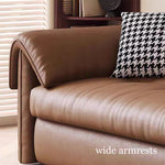 Load image into Gallery viewer, Contemporary Faux Leather Sofa Bed Sleeper Sofa with Hidden Storage &amp; Metal Frame
