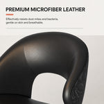 Load image into Gallery viewer, Modern Curved Dining Chair Set of 2 with Upholstered Seat &amp; Carbon Steel Frame
