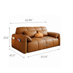 Load image into Gallery viewer, Modern Channel Wireless Control Tufted Scratch Resistance Synthetic Leather Sleeper Sofa Bed
