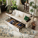 Load image into Gallery viewer, 83'' 3-Seater Pull-Out Sleeper Sofa with Storage &amp; USB Port
