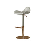 Load image into Gallery viewer, 1-Piece Modern Adjustable Swivel Bar Stool with Faux Leather Seat Chrome Base
